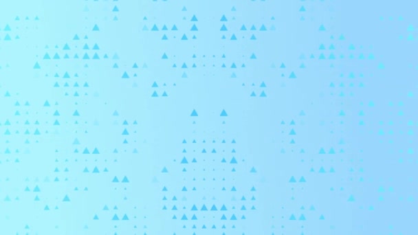 Abstract Blue Background Triangle Dots Pattern Zoom Motion Background — Vídeo de Stock