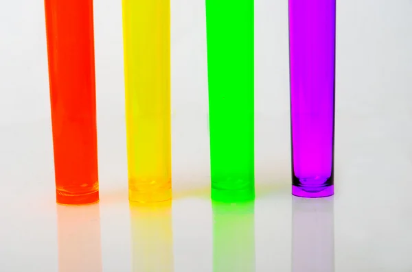 Živé barevné trubice — Stock fotografie