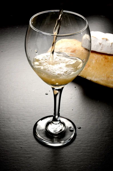 Vino blanco espumoso — Foto de Stock