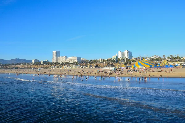 Linha de costa de Califórnia de Santa monica — Fotografia de Stock