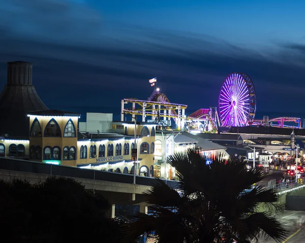 Noite de Santa Monica — Fotografia de Stock