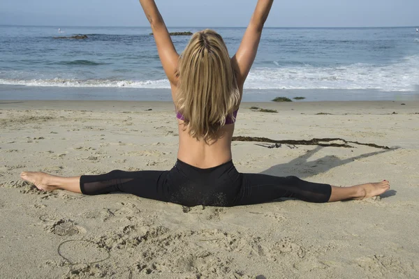 Exercice sur la plage — Photo