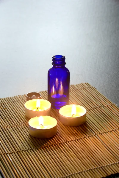 Spa Candles and Ointment — Stock Photo, Image