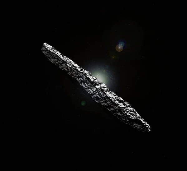 Oumuamua Fliegt Aus Dem All Durch Unser Sonnensystem — Stockfoto