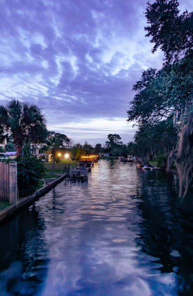 Ocak 2022 Orlando Florida Bir Kanalda Akşam Üzeri — Stok fotoğraf