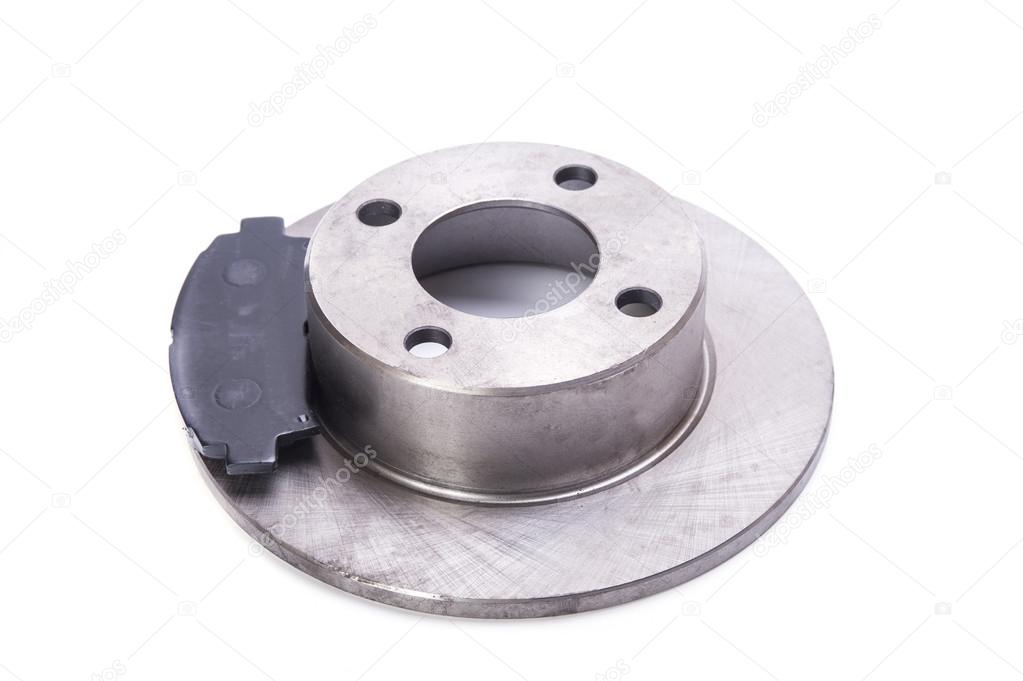 Brake disk with brake pads