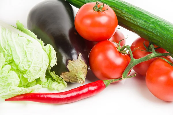 Közelkép kép a különböző zöldségek — Stock Fotó