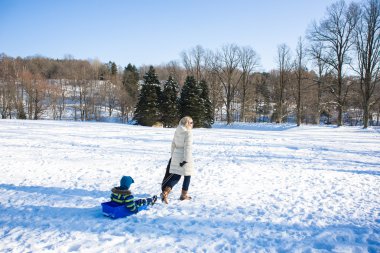 Anne ve çocuk winter Park