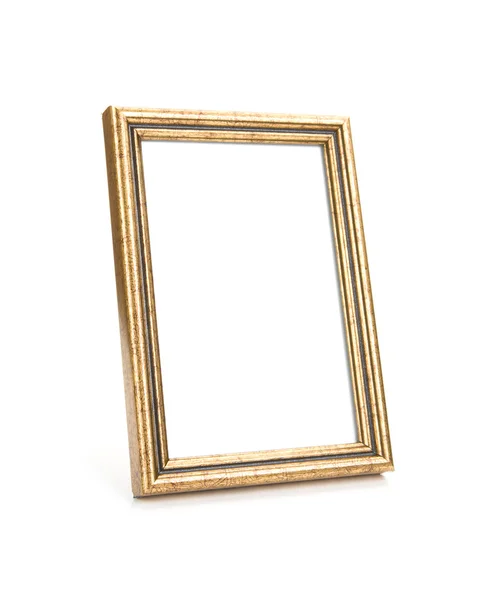 Picture Frame Isolated on White, selective focus Stock Image