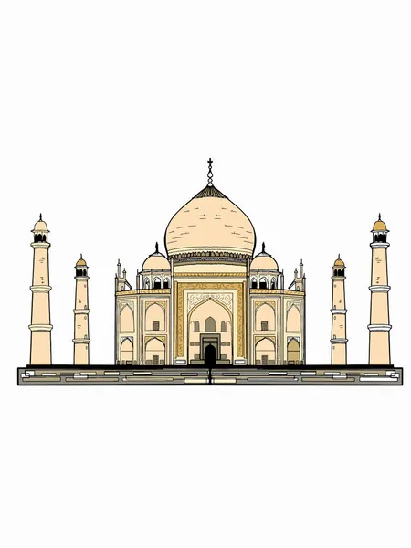 Tac Mahal Illustration Drawing — Stock Photo, Image