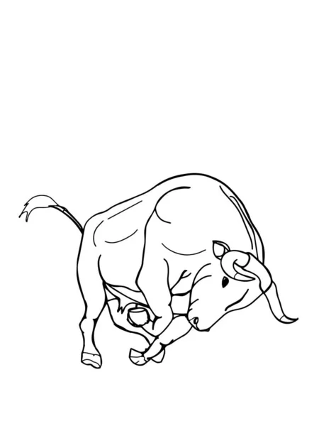 Torero Matador Illustrazione Cartone Animato Toro — Foto Stock