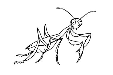 Şirin, çizgi film maskotu, peygamber devesi çizimi, izole edilmiş. Renkli..