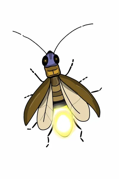 Realistic Cartoon Firefly Stella Illustration Drawing — Stock Photo, Image