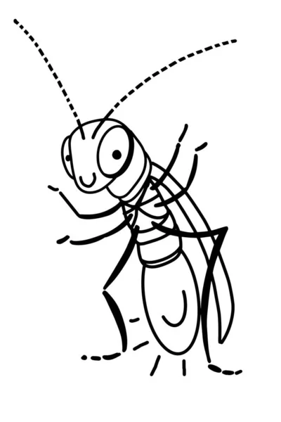 Cute Cartoon Mascot Firefly Stella Illustration Drawing Coloring Page — Stock Photo, Image