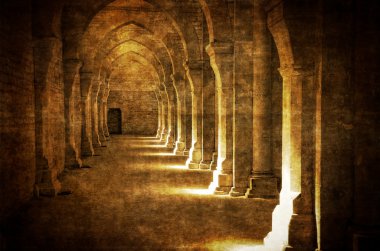 Abbaye de fontenay kemerli hall vintage