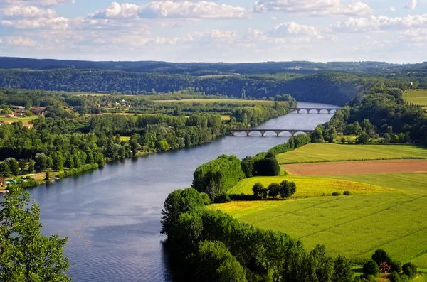 Dordogne river, Cingle de Tremolat point, Francia —  Fotos de Stock