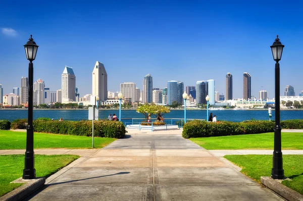 Vista de la ciudad de San Diego desde el parque — Foto de Stock