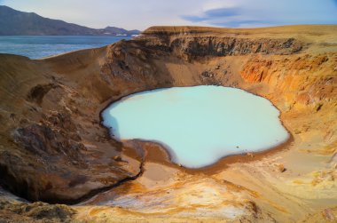 Görünüm viti krater, askja, İzlanda