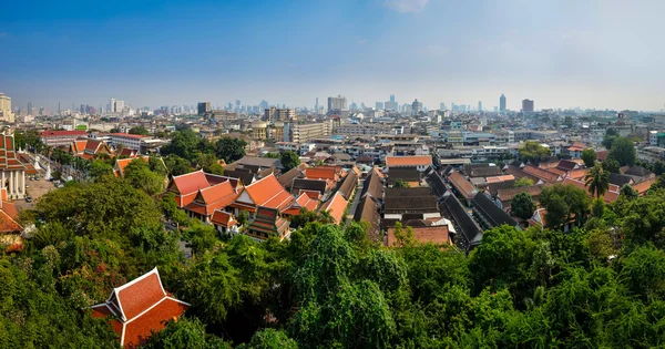 Vista aérea panorámica de Bangkok desde el templo del Monte Dorado —  Fotos de Stock