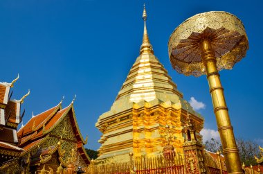 Altın tapınak wat phra ki DOI suthep, chiang mai, Tayland