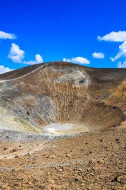 yanardağ krateri dikey görünüm vulcano Adası, Sicilya