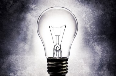 Elektrik ampulü ile light dokulu arka plan