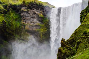 detay skogafoss şelale yakınında skogar, İzlanda