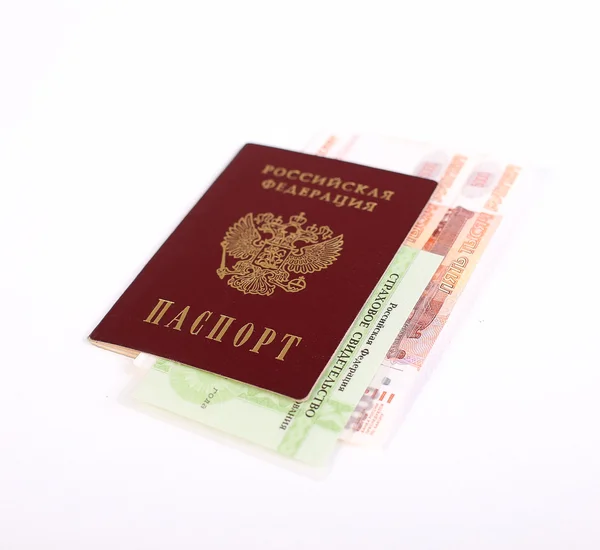 Passport and money — Stock Photo, Image