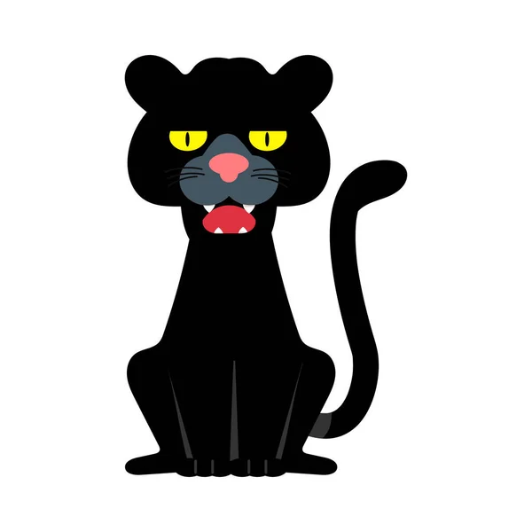 Pantera Tigre Negro Animal — Vector de stock