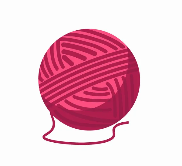 Boule Rouge Fil Vecteur Couleur — Image vectorielle