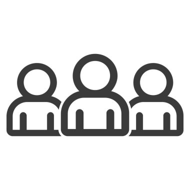 insanlar izole edilmiş vektörlerde sıralanır