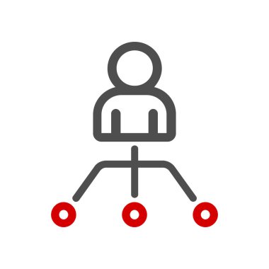 Soy ağacı insanları simge vektörü