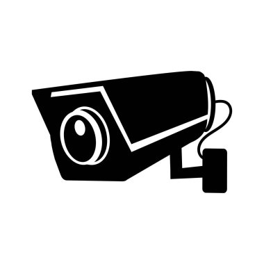 Beyaz arka plan üzerinde izole cctv güvenlik kamera