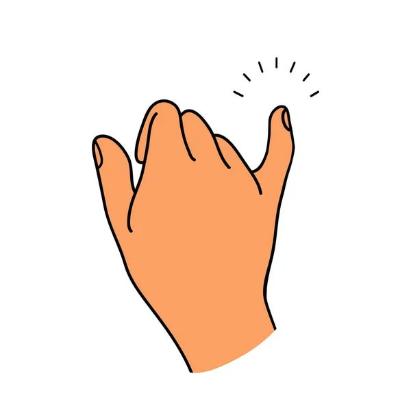 Little Finger Hand Sign Concept — Stock vektor