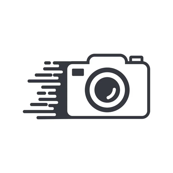 Піктограма Швидкості Камери Білому Тлі — стоковий вектор