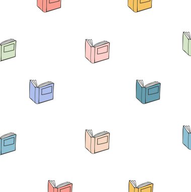 Pastel açık kitap pürüzsüz desen