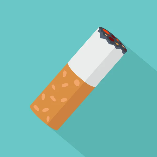 Cigarette Butt Flat Illustration Icon — Stockový vektor