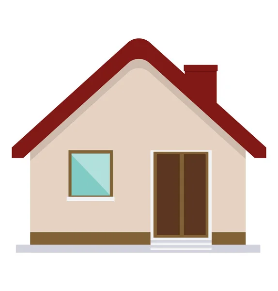 Ícone Plano Vetor Projeto Home —  Vetores de Stock