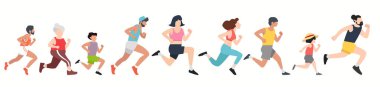 Koşucular grubu spor kavramı