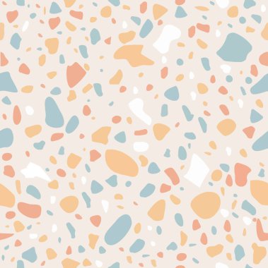 Pastel Terrazzo zemin granito taş pürüzsüz arka plan