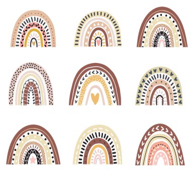 Karalama Gökkuşağı vektörü kümesi