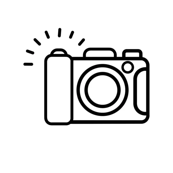 Камера Значка Лінії Піктограм — стоковий вектор