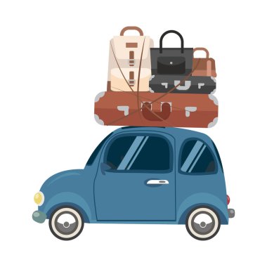 Seyahat için bir mini araba.
