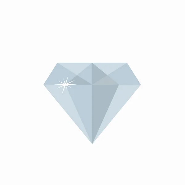 Icône Daimond Vector Gemstone Symbole — Image vectorielle