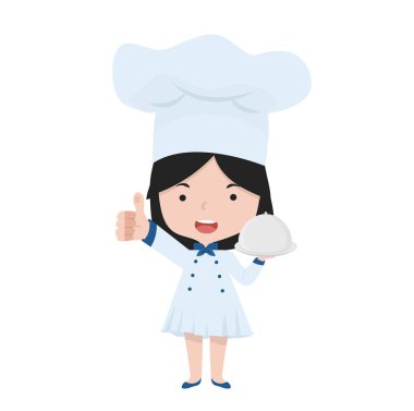 happy chef making  thumbs up 