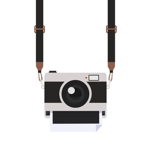 Camera Strap Picture Vector — Vetor de Stock
