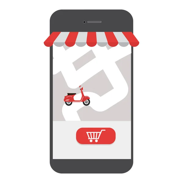 Mobile Shopping Online Delivery Service — ストックベクタ