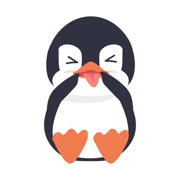 Cute Funny Penguin Cartoon Vector — Stockový vektor