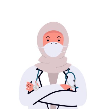 female arab doctor  with stethoscope Medical 