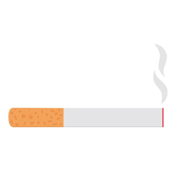 Cigarette Icon Flat Line Concept Vector — 스톡 벡터